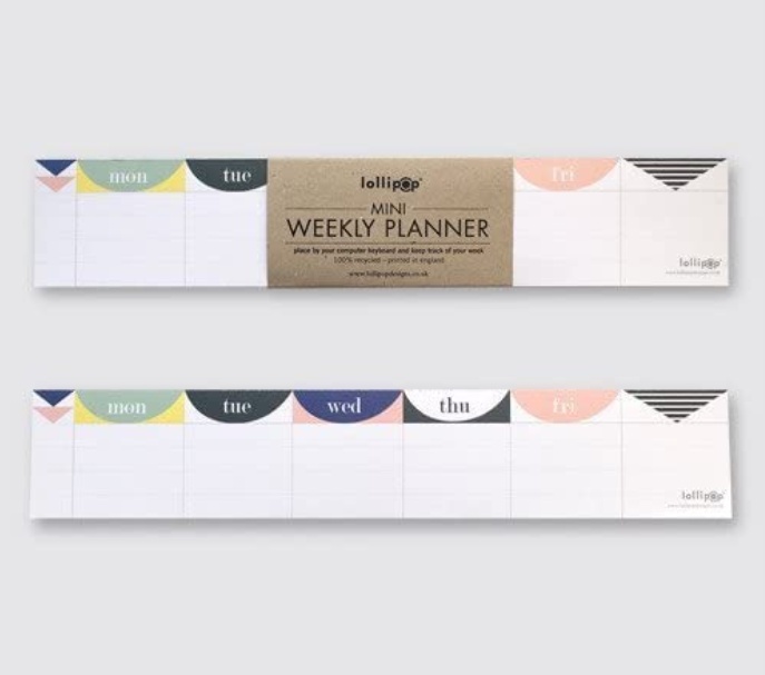 Mini Keyboard Weekly Planner - Pastel Colours