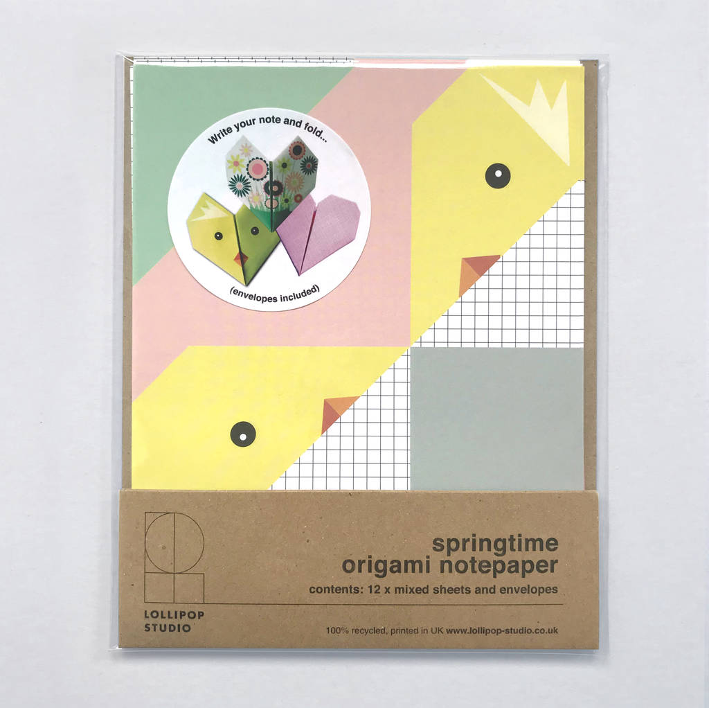 Origami Notes Set - Springtime